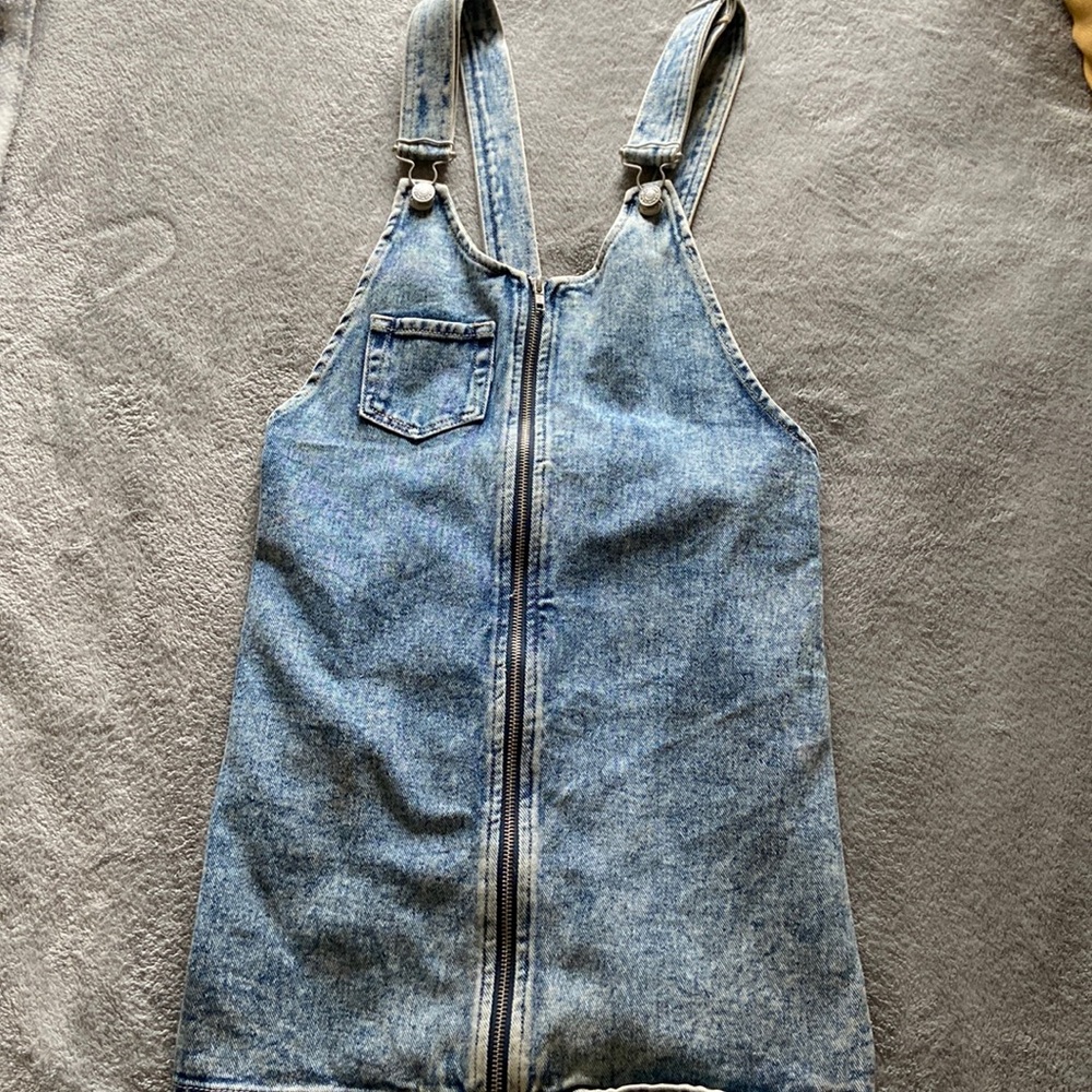 Pacsun mini skirt overalls
